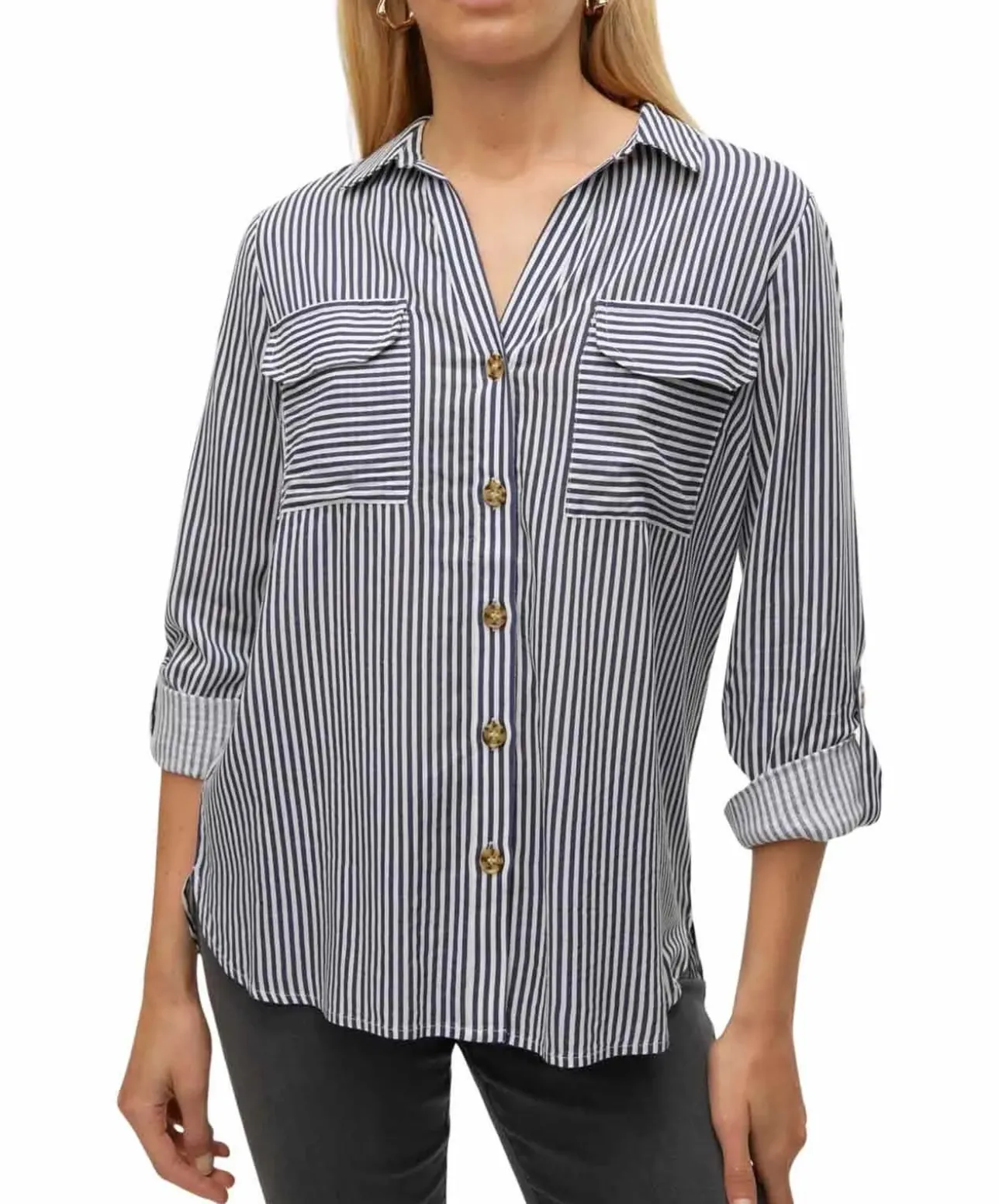 Vero Moda Hemdbluse Bumby in Gestreiften Muster