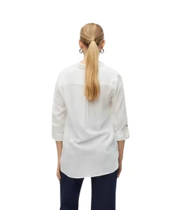 Vero Moda Hemdbluse Bumby mit Knopfverschluss in Weiß