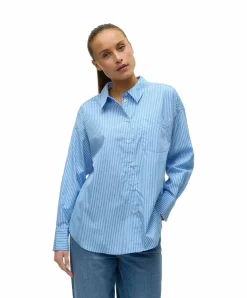 Vero Moda Hemdbluse Parina mit Stilfaktor in Blau
