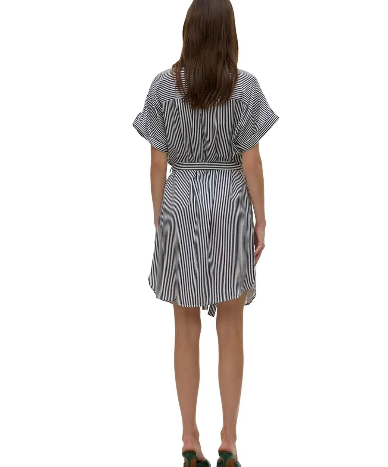 VERO MODA Hemdblusenkleid mit Streifenmuster