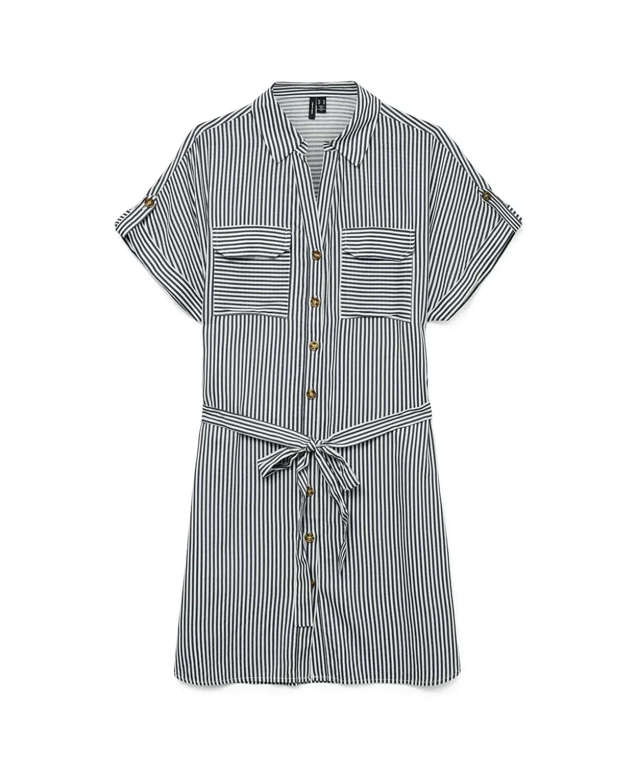 VERO MODA Hemdblusenkleid mit Streifenmuster