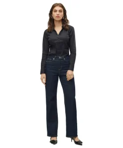 Vero Moda Hemdbody mit G-String mit tiefem V-Neck
