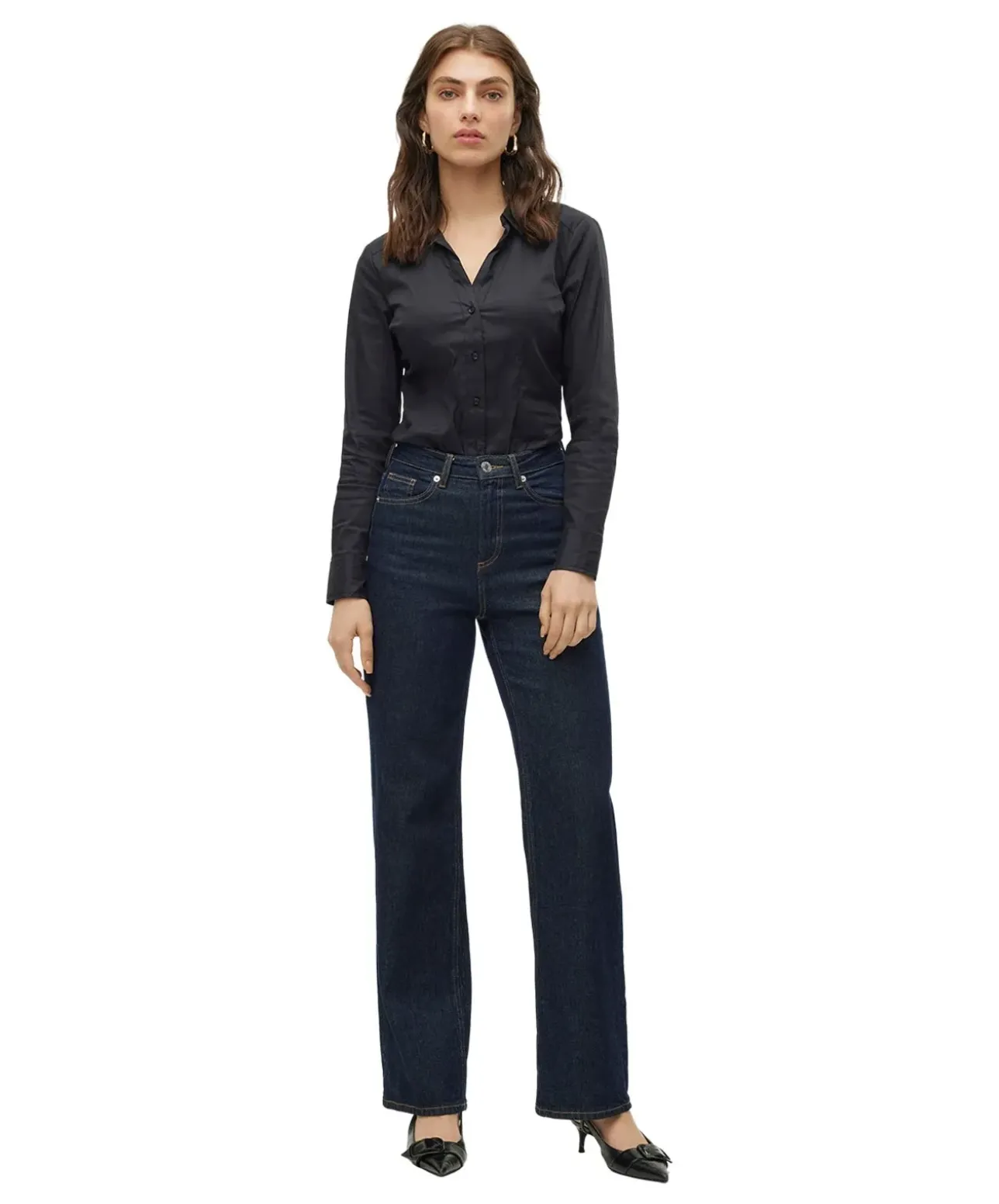 Vero Moda Hemdbody mit G-String mit tiefem V-Neck