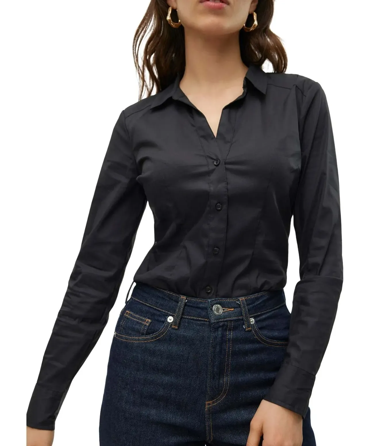Vero Moda Hemdbody mit G-String mit tiefem V-Neck