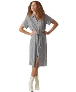Vero Moda Hemdkleid Bumby mit Gürtel in der Taille