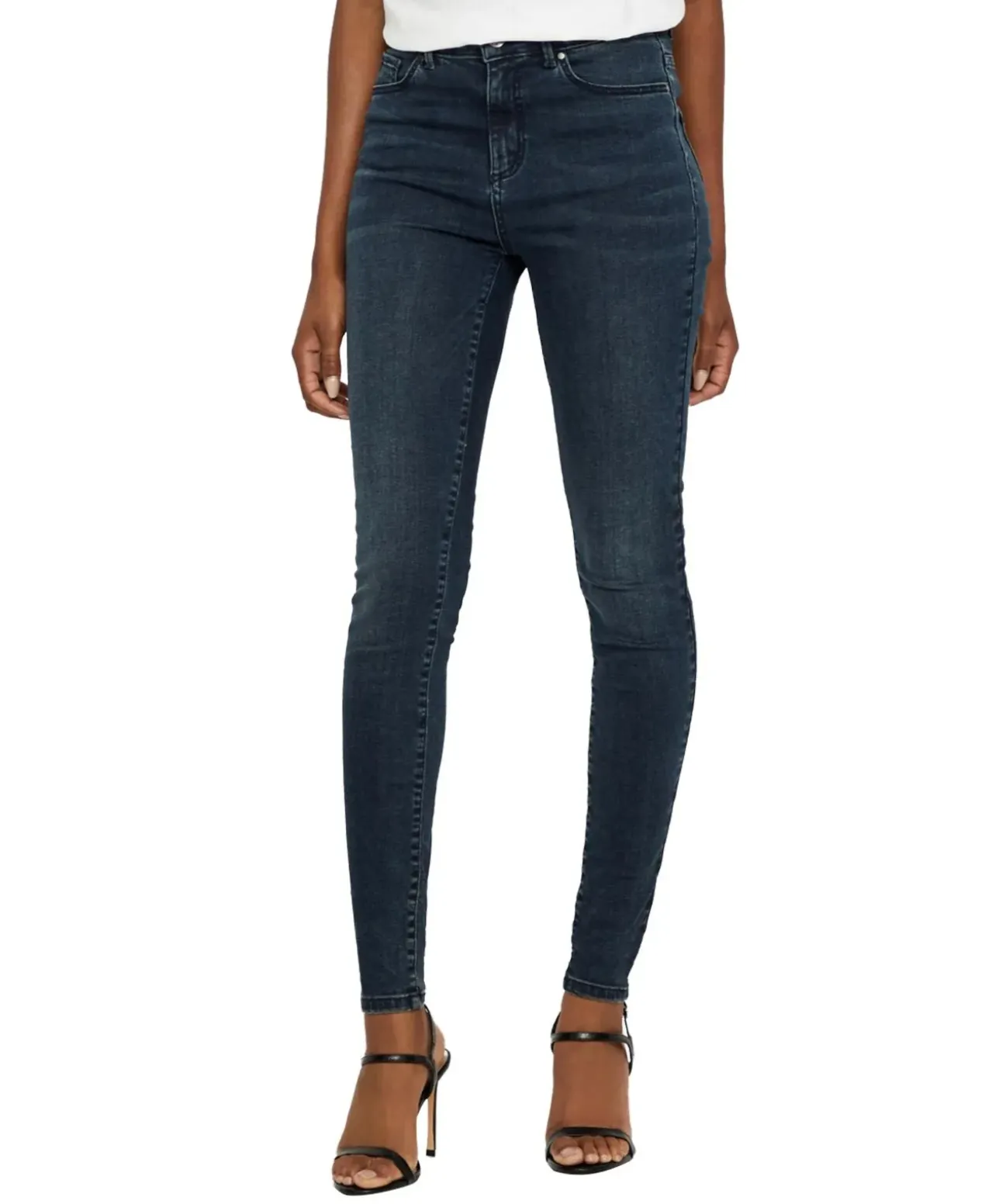 Vero Moda High Waist Skinny Jeans Sophia in dunklem Blau