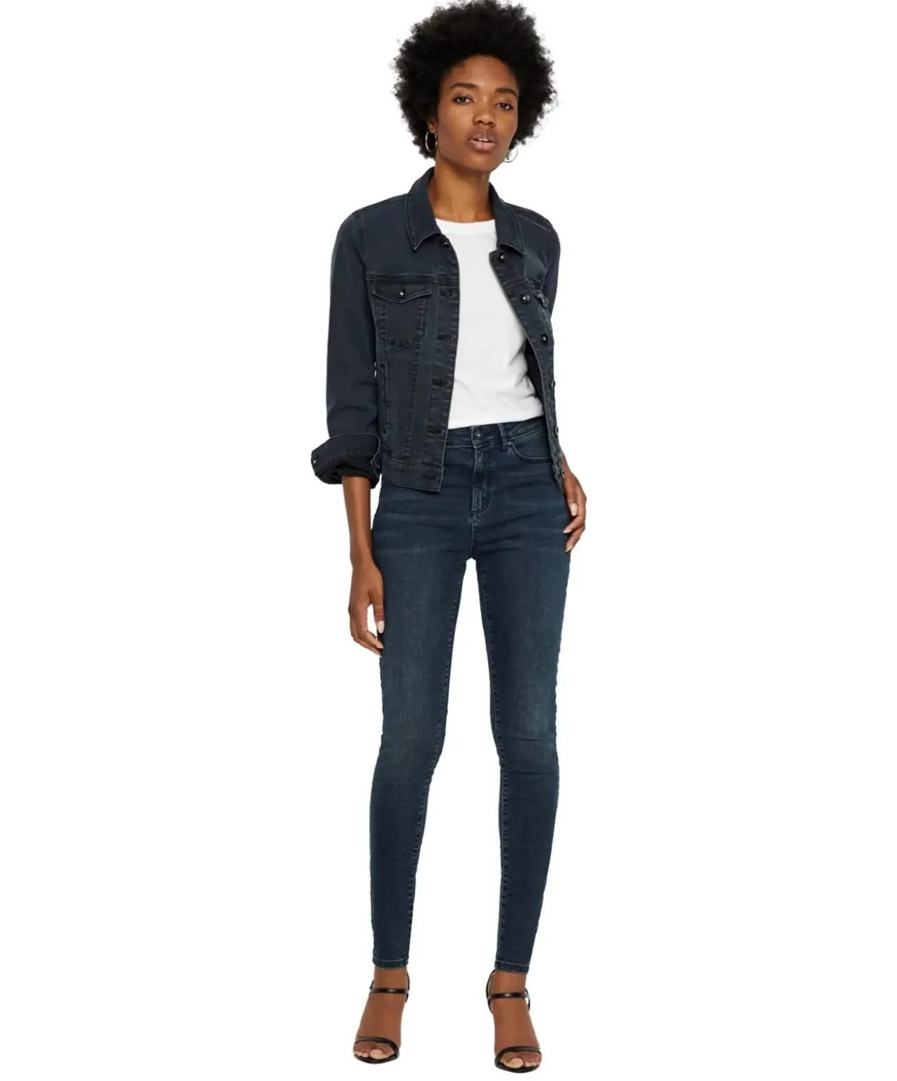 Vero Moda High Waist Skinny Jeans Sophia in dunklem Blau