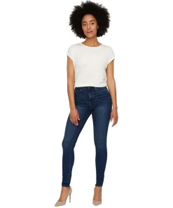 Vero Moda High Waisted Jeans Skinny Sophia aus Blue Denim