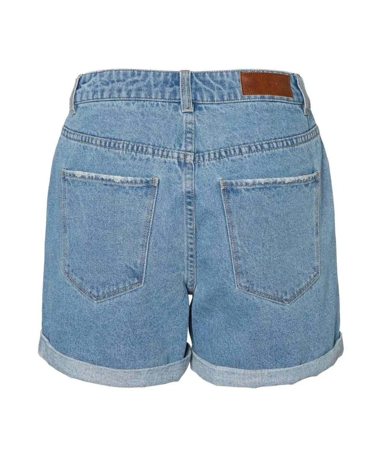 Vero Moda High Waisted Jeansshorts Ninetten in Hellblau