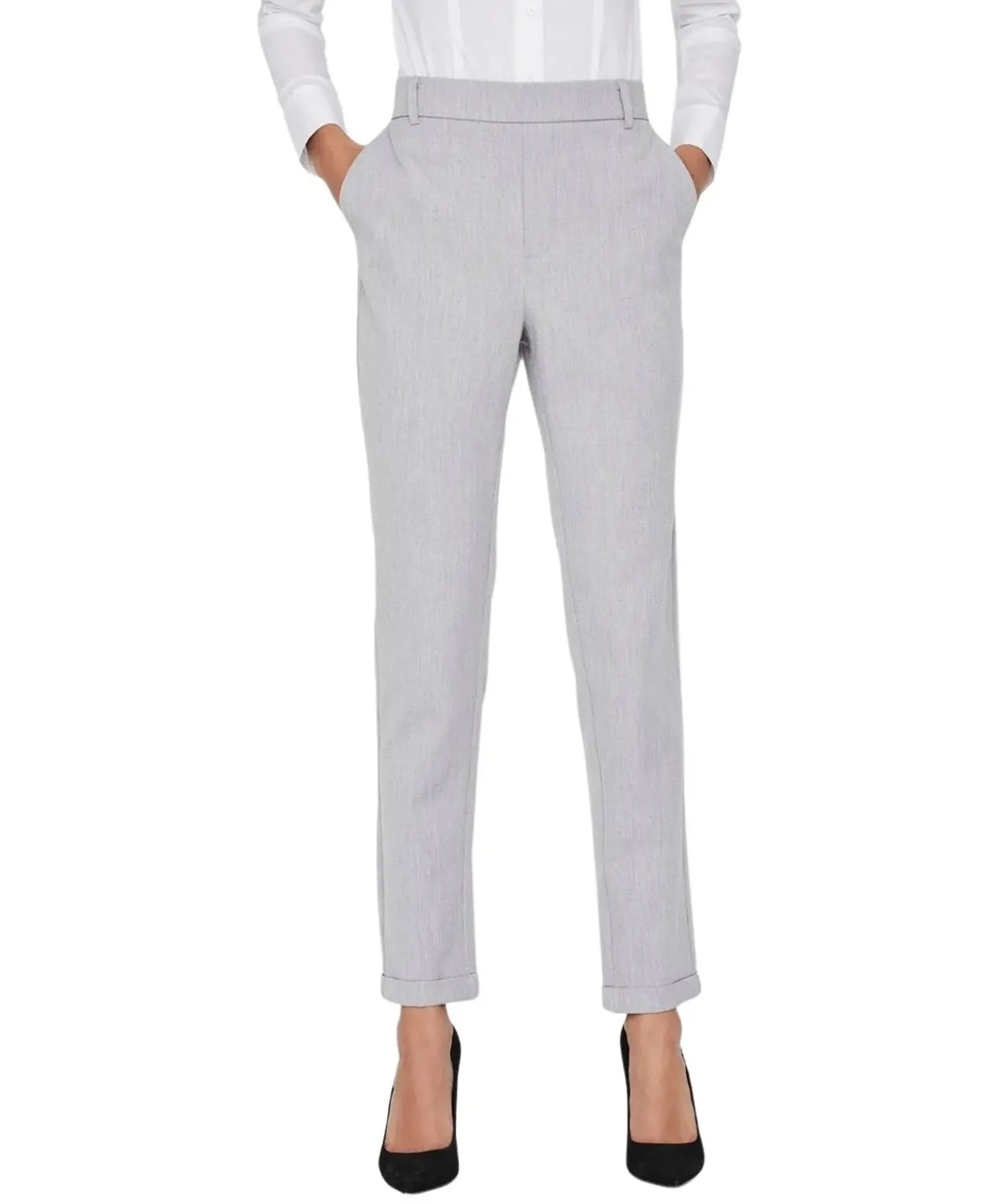 Vero Moda Hose Maya mit normaler Taille in grau