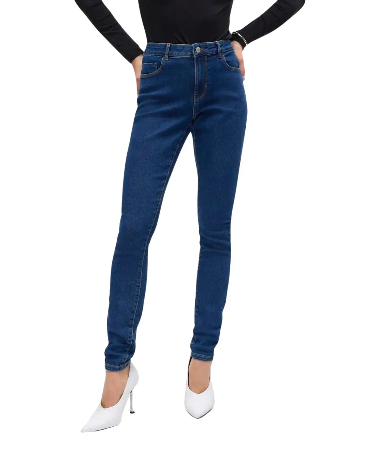Vero Moda Jeans Elly mit Skinny Fit in Dunkelblau