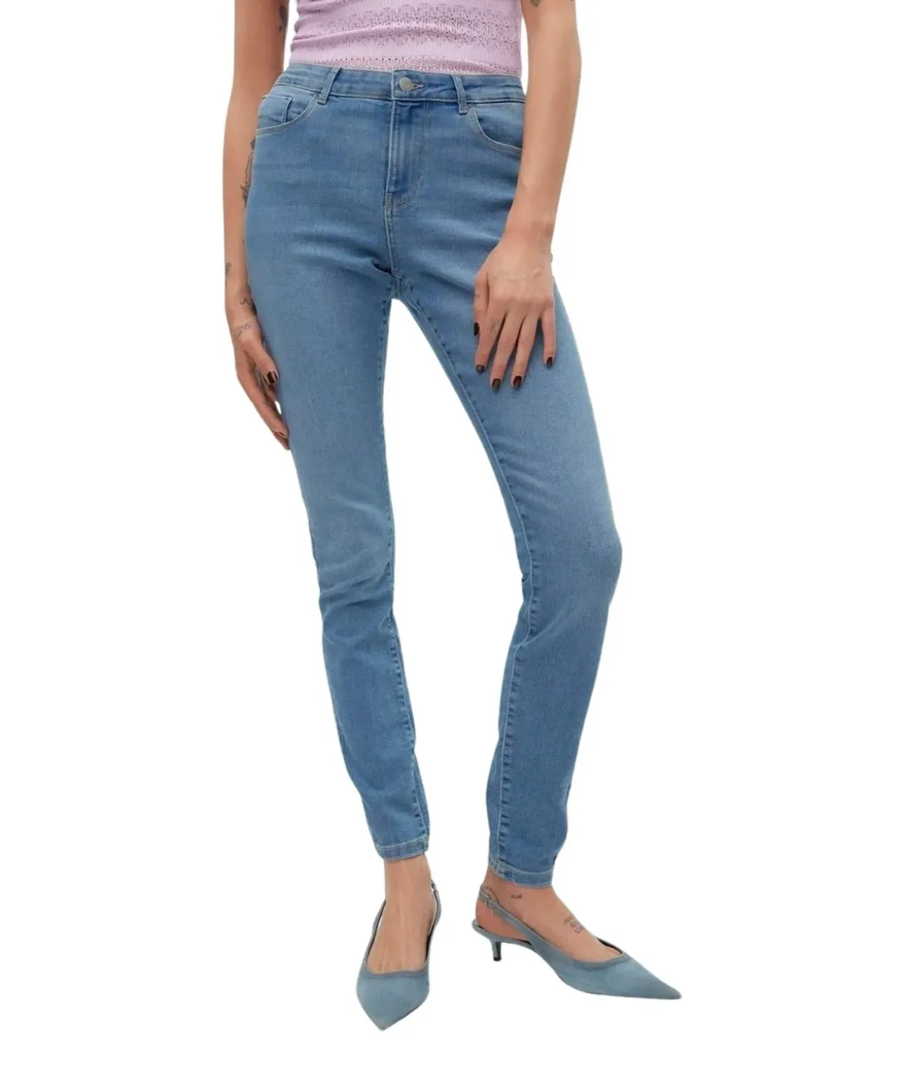 Vero Moda Jeans Elly mit Skinny Fit in Mittelblau