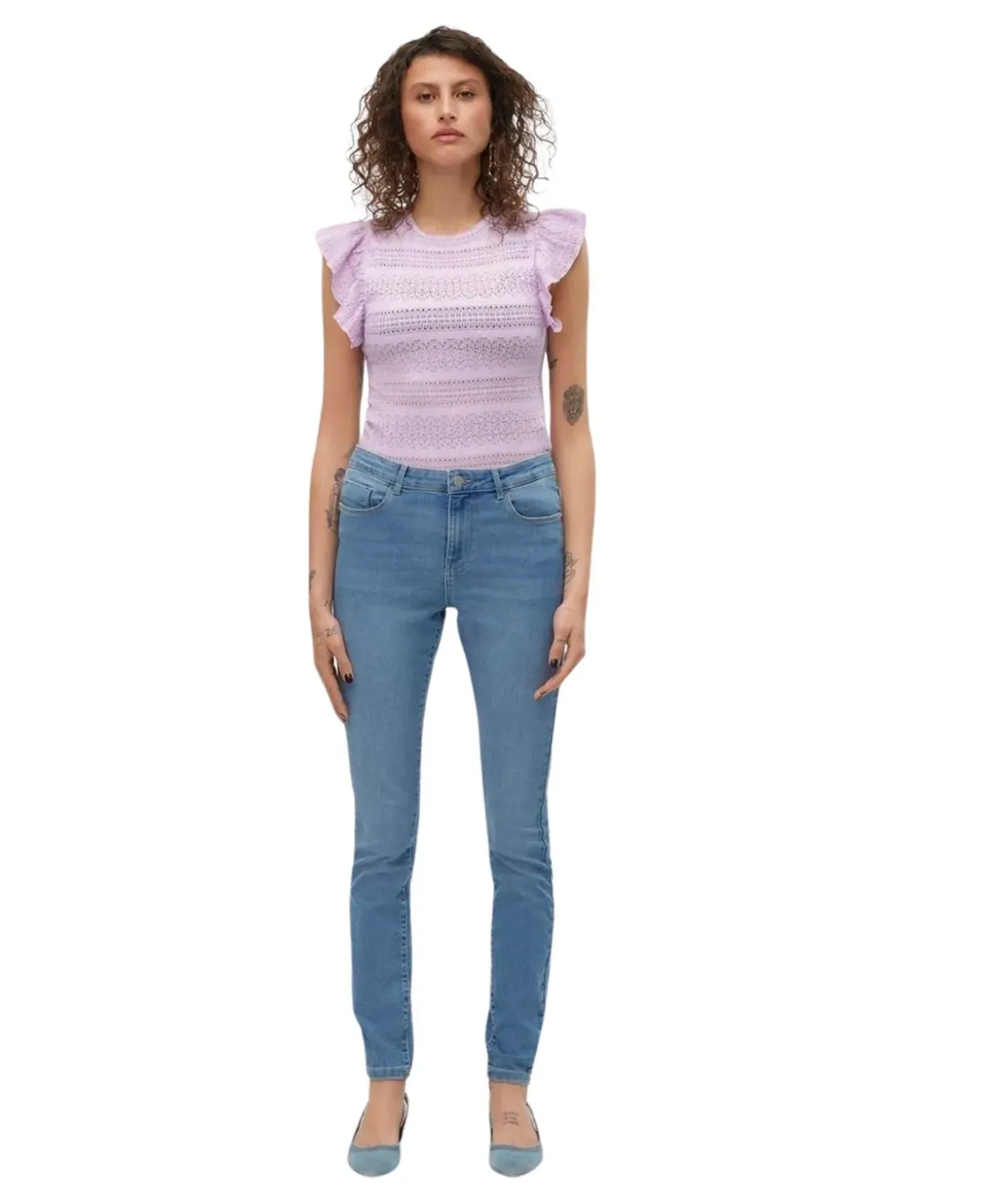 Vero Moda Jeans Elly mit Skinny Fit in Mittelblau