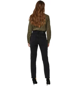 Vero Moda Jeans Mom Brenda in Schwarz mit Bio-Baumwolle