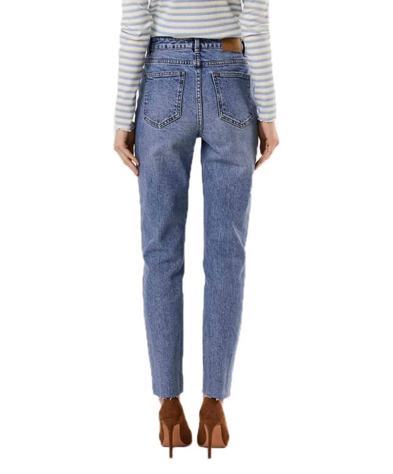 Vero Moda Jeans Mom Fit Brenda aus hellem Indigo