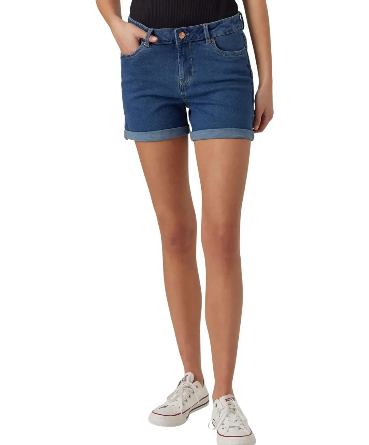 Vero Moda Jeans Shorts Luna in Mittelblauer Waschung