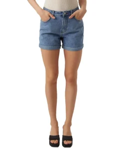Vero Moda Jeans Shorts Zuri in blauem Blue Denim