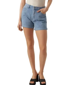 Vero Moda Jeans Shorts Zuri in hellblauem Stonewash