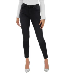 Vero Moda Jeans Skinny fit Tanya in schwarzem Used