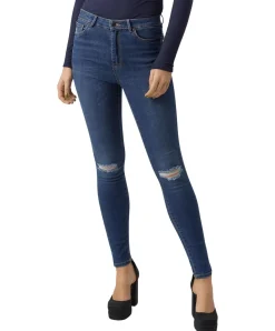Vero Moda Jeans Skinny Sophia mit High Waist in Used-Look