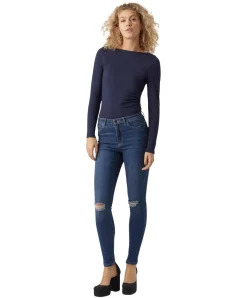 Vero Moda Jeans Skinny Sophia mit High Waist in Used-Look
