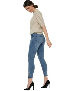 Vero Moda Jeans Slim Fit Tilde in hellblau mit Ankle Zip