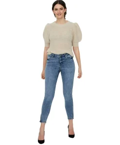 Vero Moda Jeans Slim Fit Tilde in hellblau mit Ankle Zip