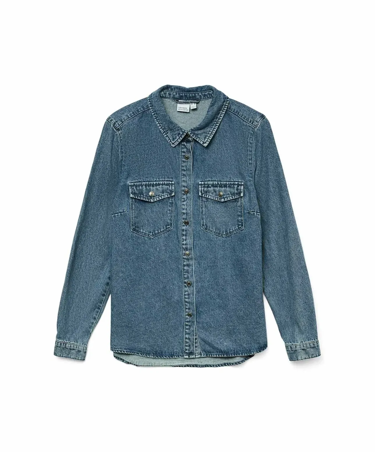 Vero Moda Jeanshemd Jennie in indigoblauer Waschung