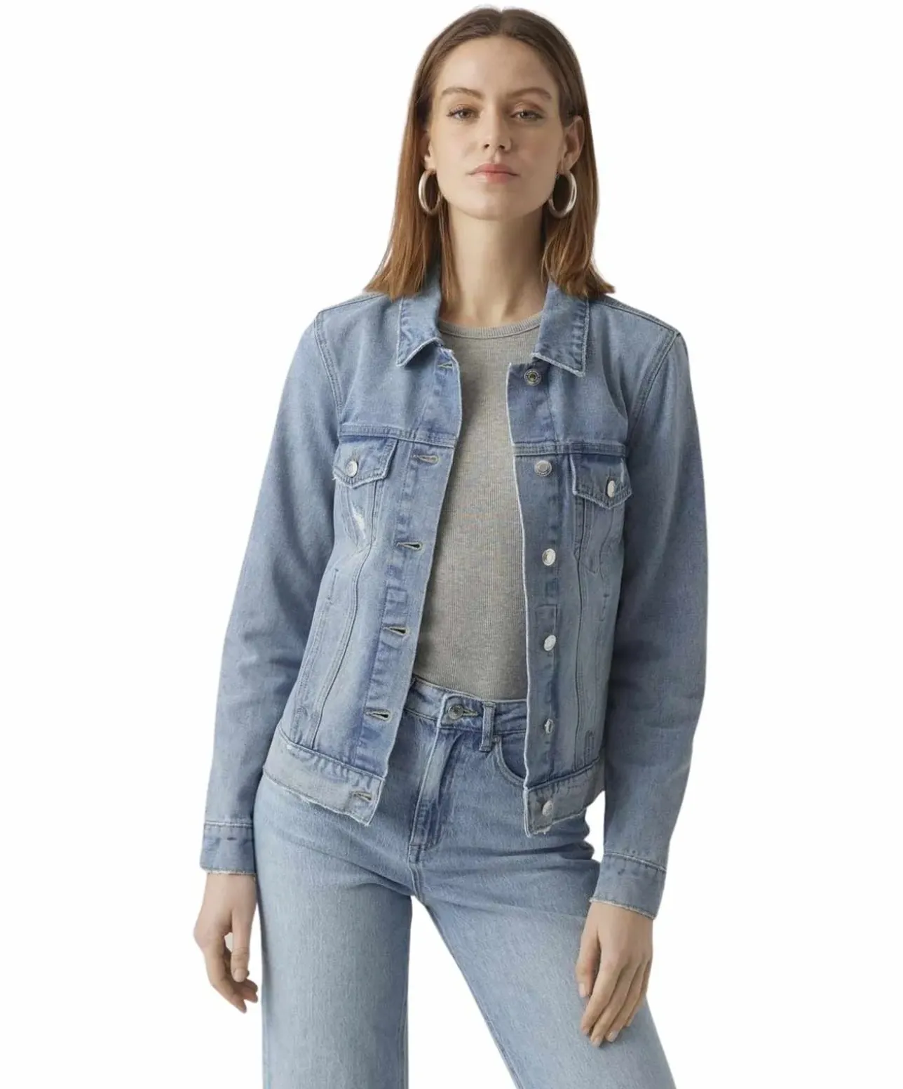 Vero Moda Jeansjacke Orica in hellblauer Waschung