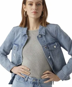Vero Moda Jeansjacke Orica in hellblauer Waschung