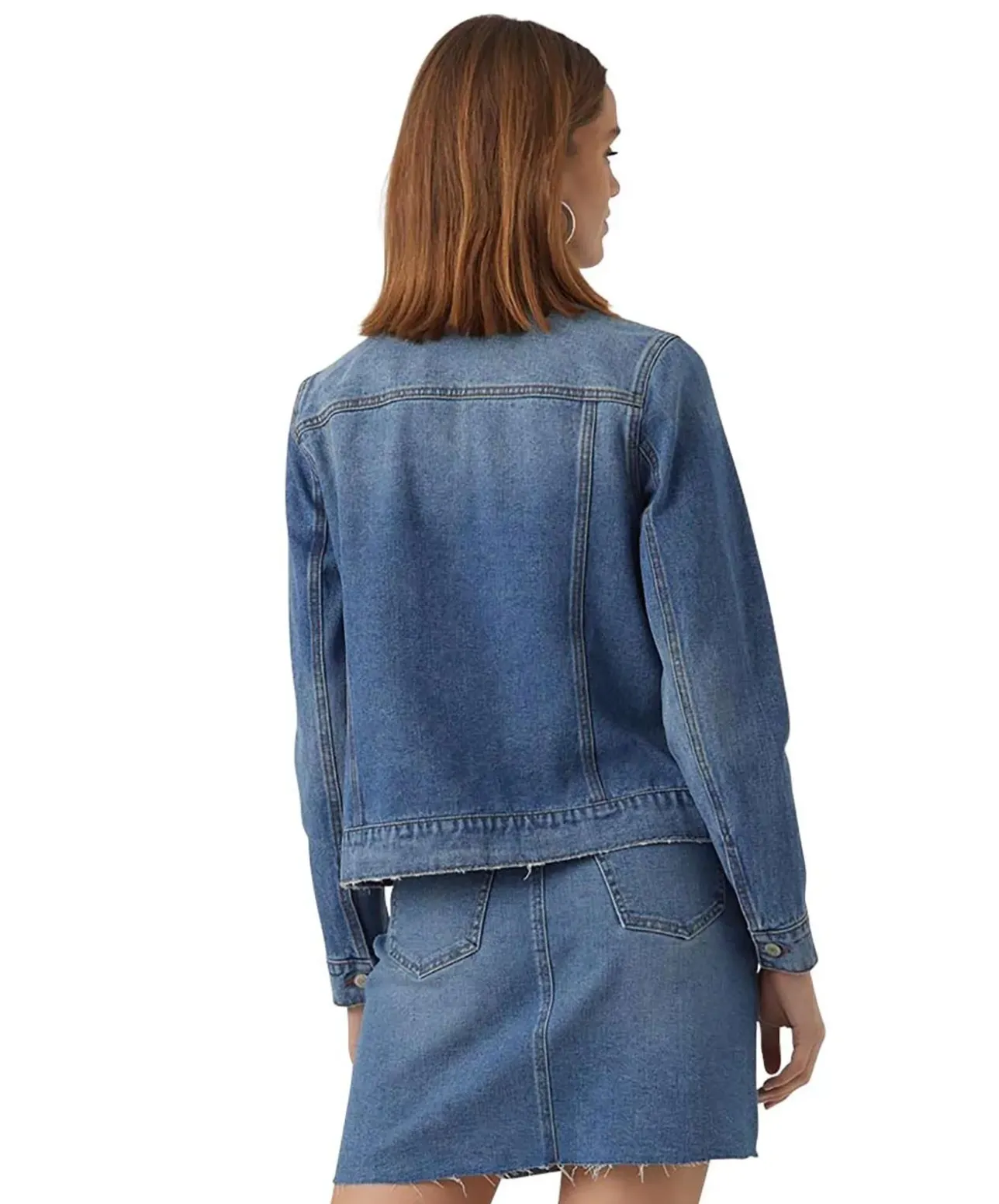 Vero Moda Jeansjacke Orica in mittelblauer Waschung