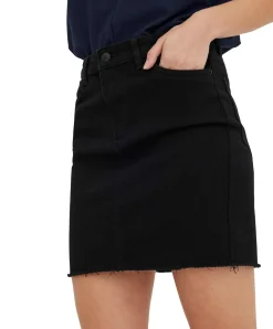 Vero Moda Jeansrock Faith in schwarzem Black Denim