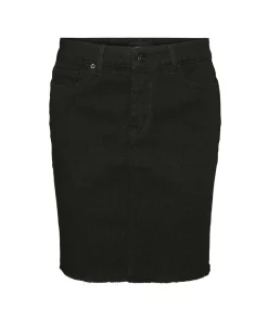 Vero Moda Jeansrock Faith in schwarzem Black Denim