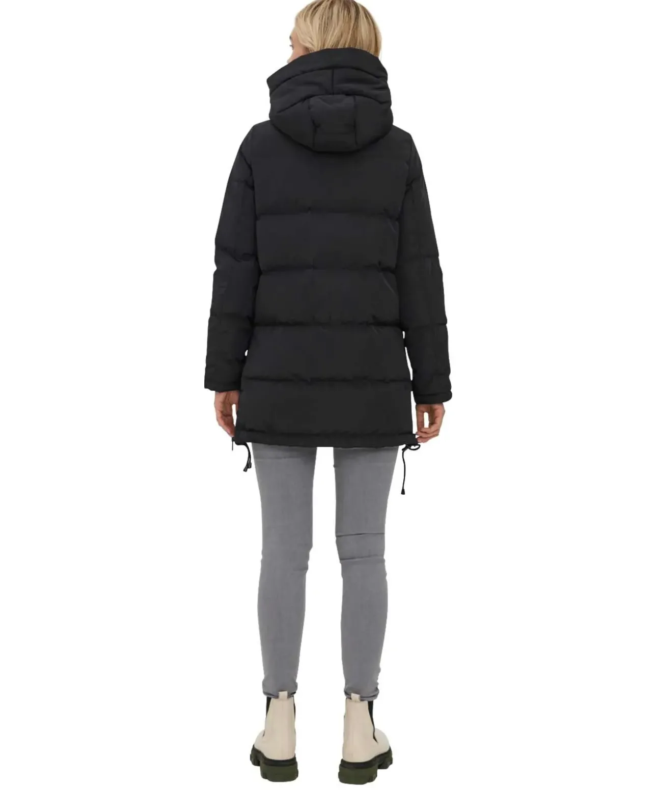 Vero Moda Kaputzenjacke Oslo in Schwarzer Langform