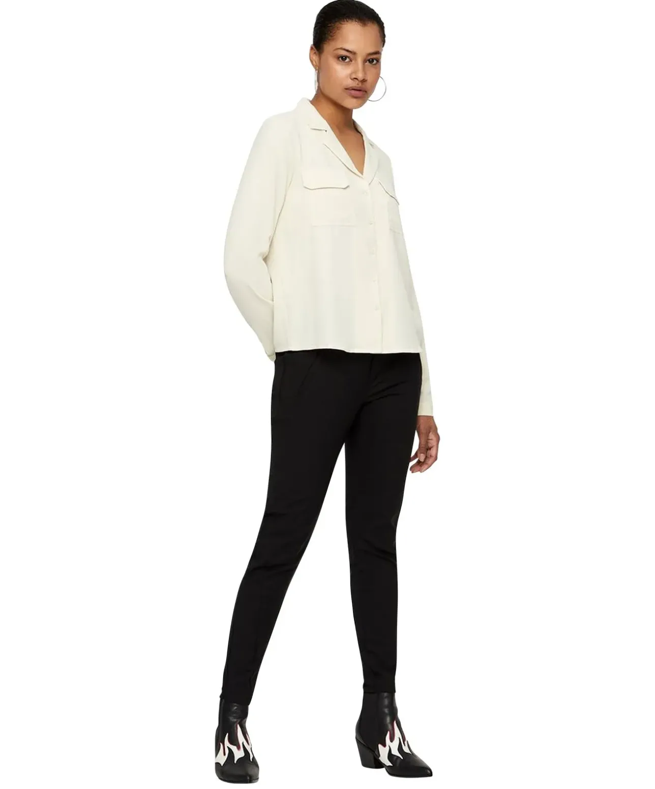 Vero Moda Knöchel-Hose Victoria in Schwarz