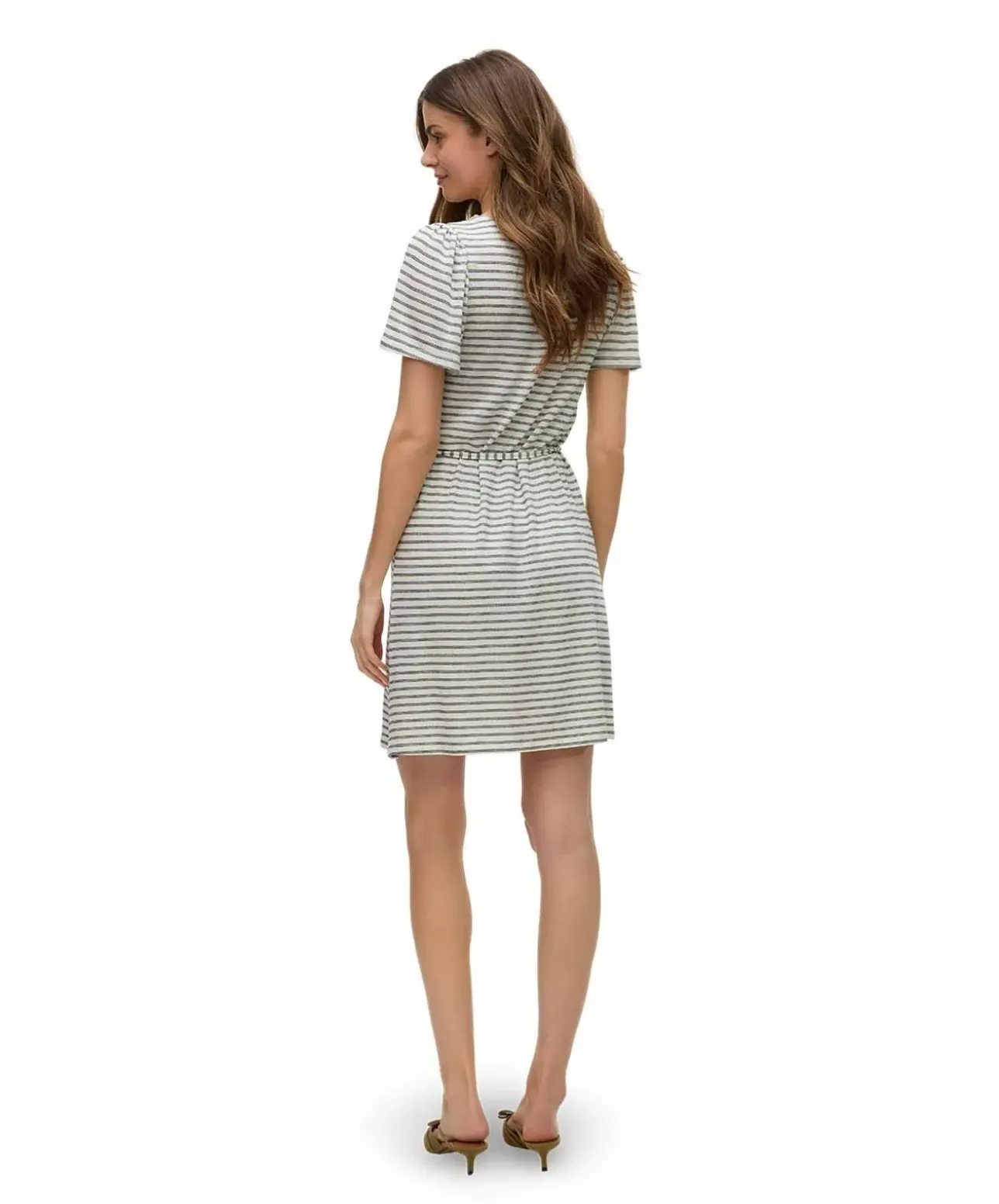 Vero Moda Kurzkleid Gina mit Halbarm und Streifenmuster