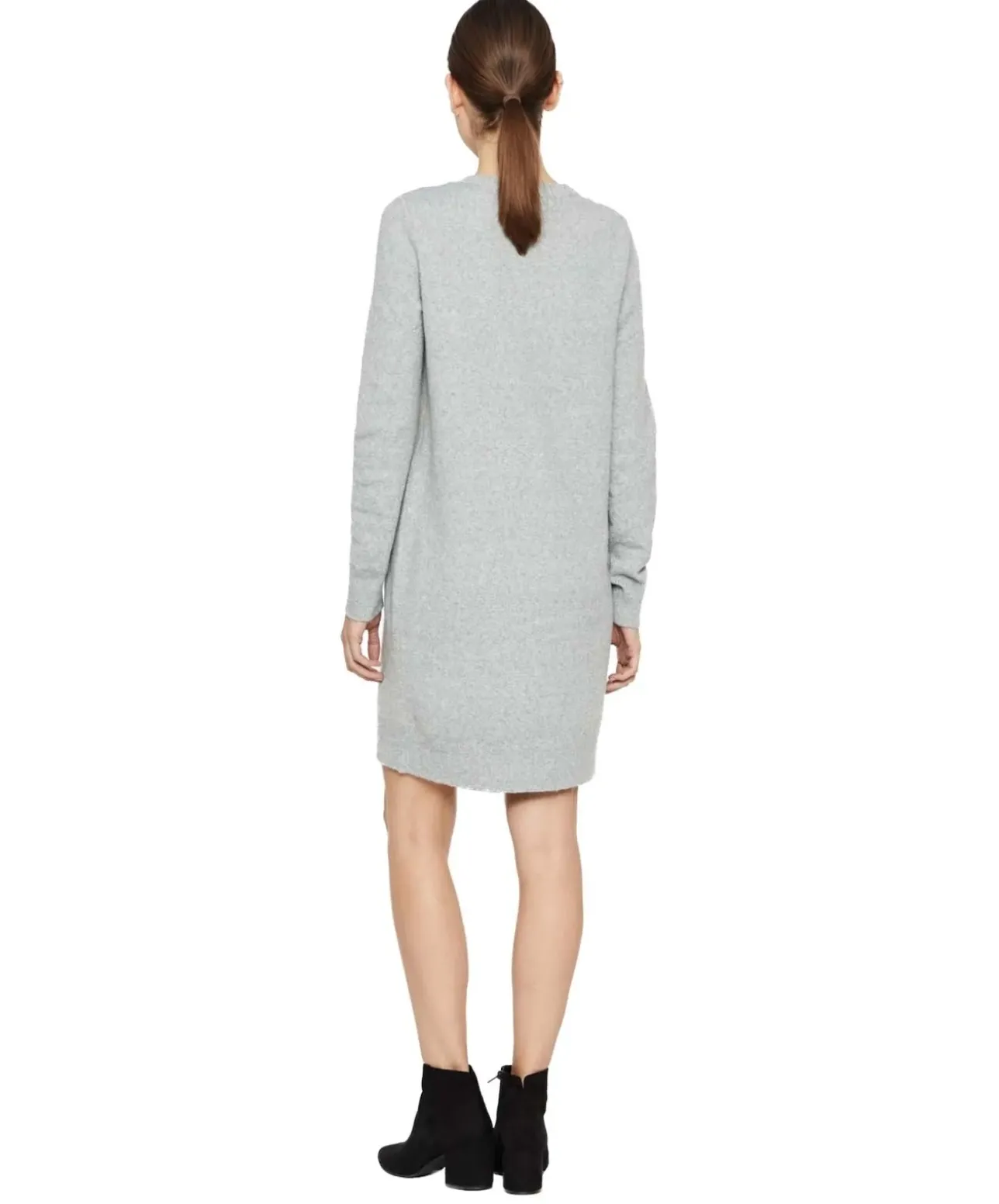 Vero Moda Langarm Strickkleid Doffy in Hellgau