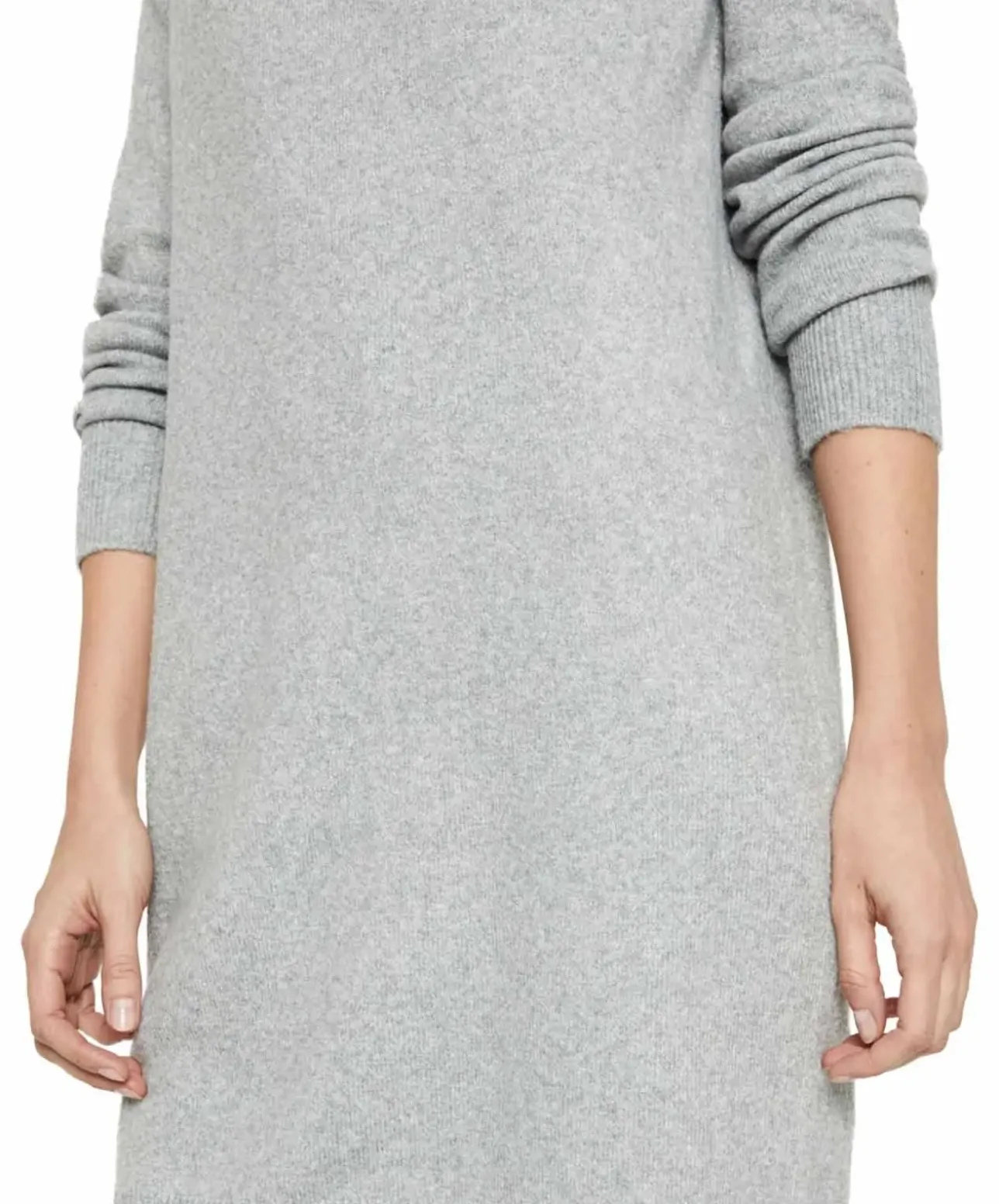 Vero Moda Langarm Strickkleid Doffy in Hellgau