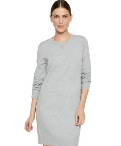 Vero Moda Langarm Strickkleid Doffy in Hellgau