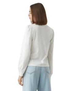 Vero Moda Langarmshirt Kelly mit Ballonärmel in Weiß