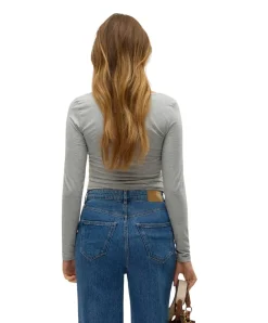 Vero Moda Langarmshirt Maxi My Soft in Grau