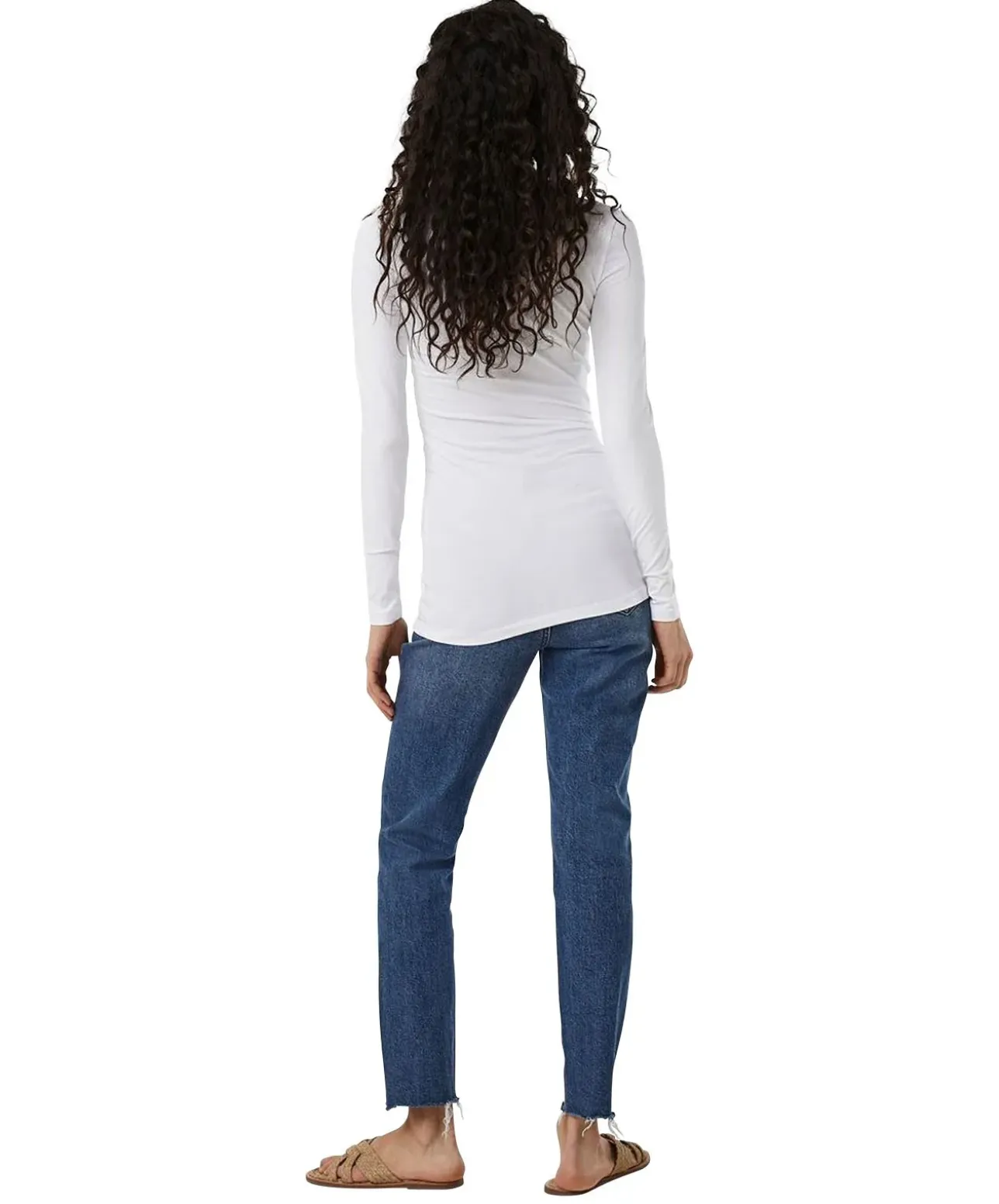 Vero Moda Langarmshirt Maxi in weißen Bright White