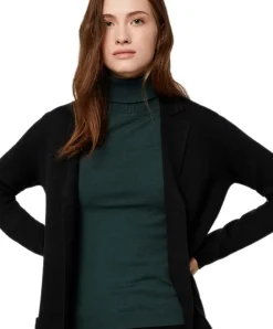 Vero Moda Langer Cardigan Tasty in Schwarz mit Pattentaschen