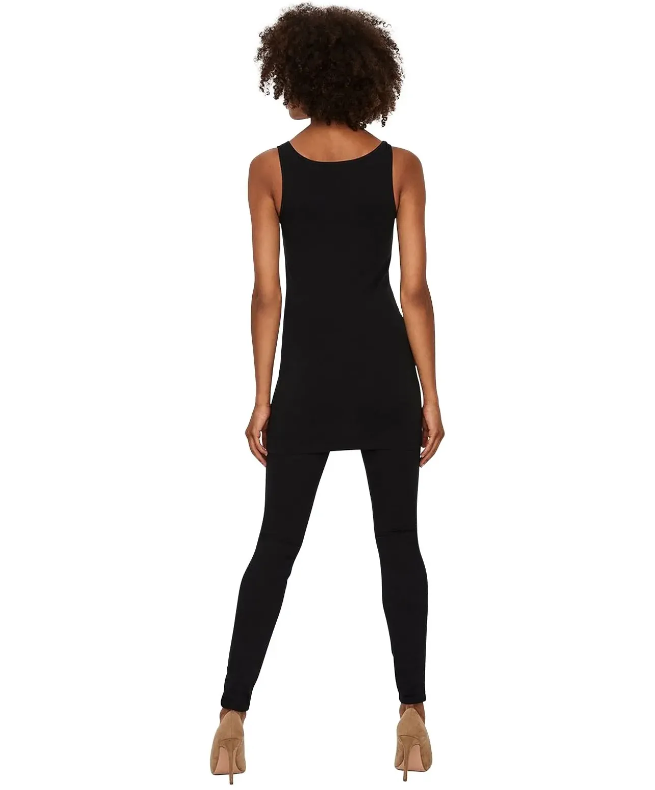 Vero Moda Langes Tank-Top Maxi in schwarzem Black