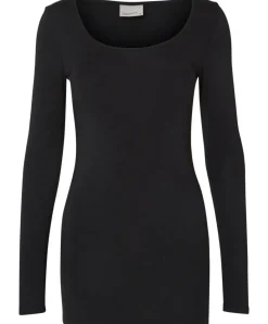 Vero Moda Longshirt Maxi Soft aus schwarzer Bio-Baumwolle