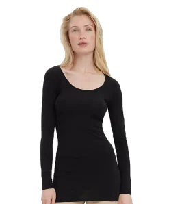 Vero Moda Longshirt Maxi Soft aus schwarzer Bio-Baumwolle