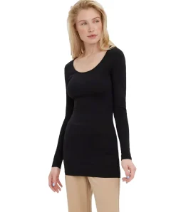 Vero Moda Longshirt Maxi Soft aus schwarzer Bio-Baumwolle