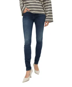 Vero Moda Lux Jeans in Dunkelblau mit schmalem Schnitt