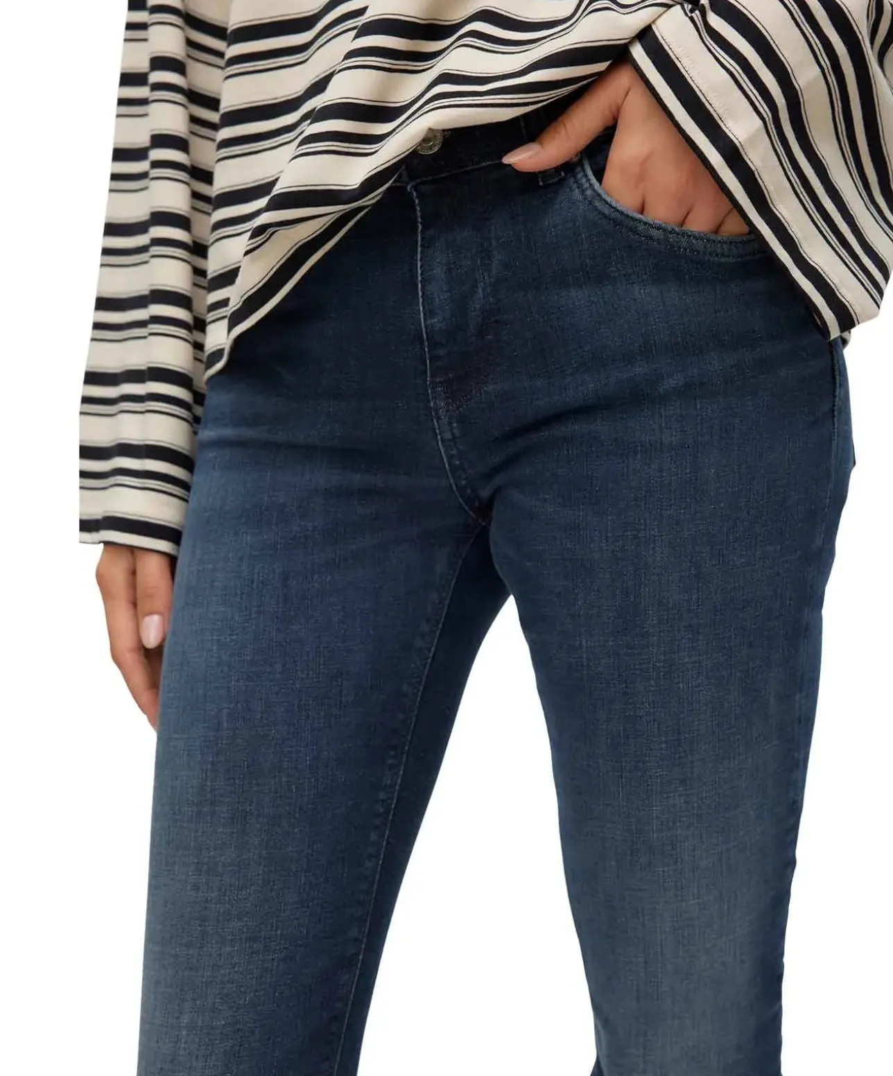 Vero Moda Lux Jeans in Dunkelblau mit schmalem Schnitt