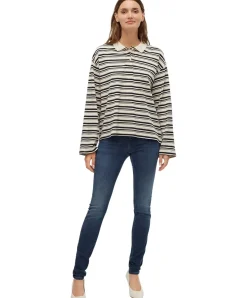 Vero Moda Lux Jeans in Dunkelblau mit schmalem Schnitt